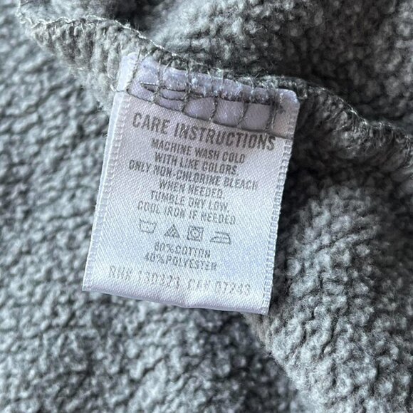 Zoo York Hoodie Mens XL Grey Full Zip Up Skater Grunge Hoodie - Picture 5 of 8